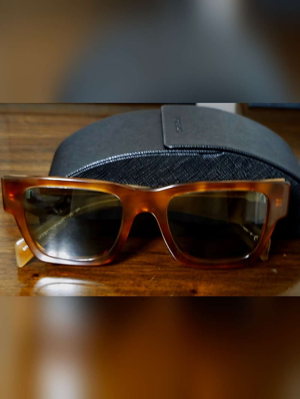 PradaGreen Square Men's SunglassesTortoiseshell Sunglasses - PRADA Brown